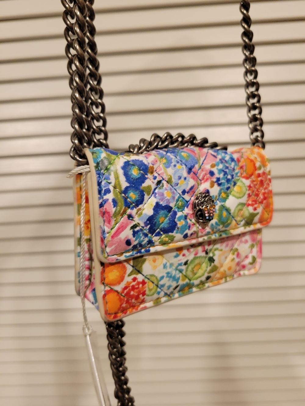 KURT GEIGER London Extra Mini Kensington Quilted Leather Crossbody Bag NWT - Picture 11 of 12